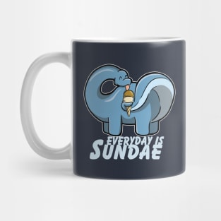 Everyday Is Sundae for Long neck Dinosaur brachiosaurus reaching out for Sundae Mug